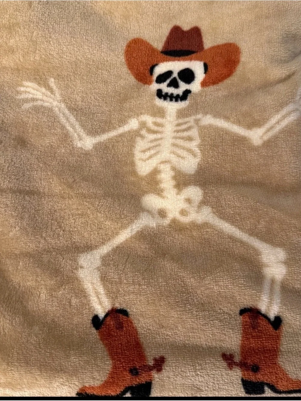 Wrangler Cowboy Skeleton Oversized Plush Throw Blanket 60x70 - NWT **